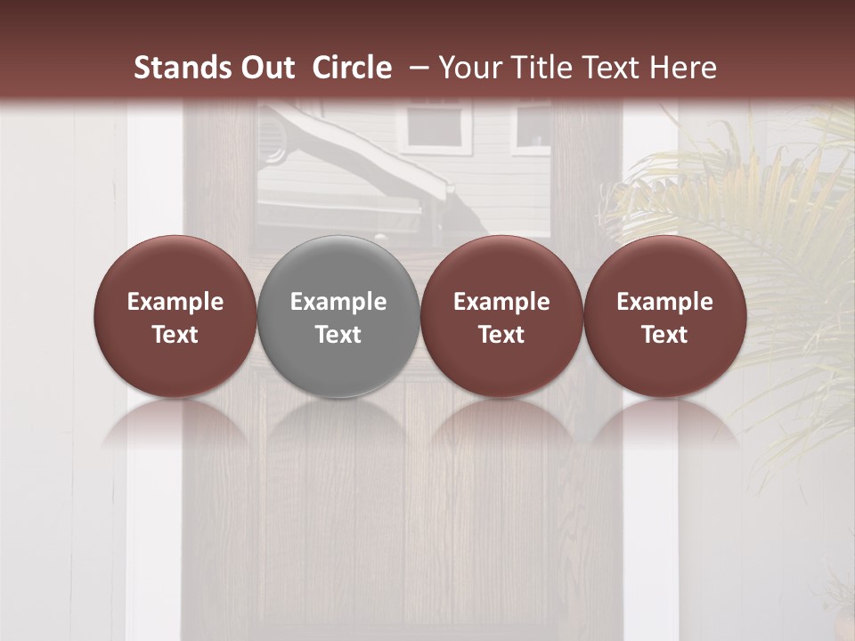 Reflection Vertical Front PowerPoint Template