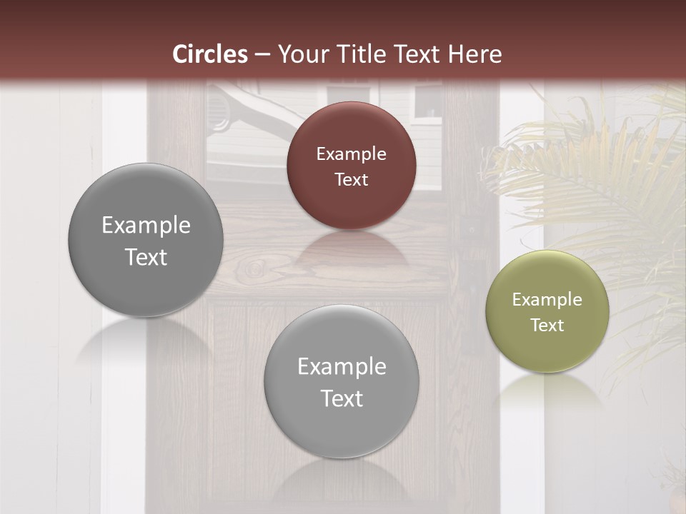 Reflection Vertical Front PowerPoint Template