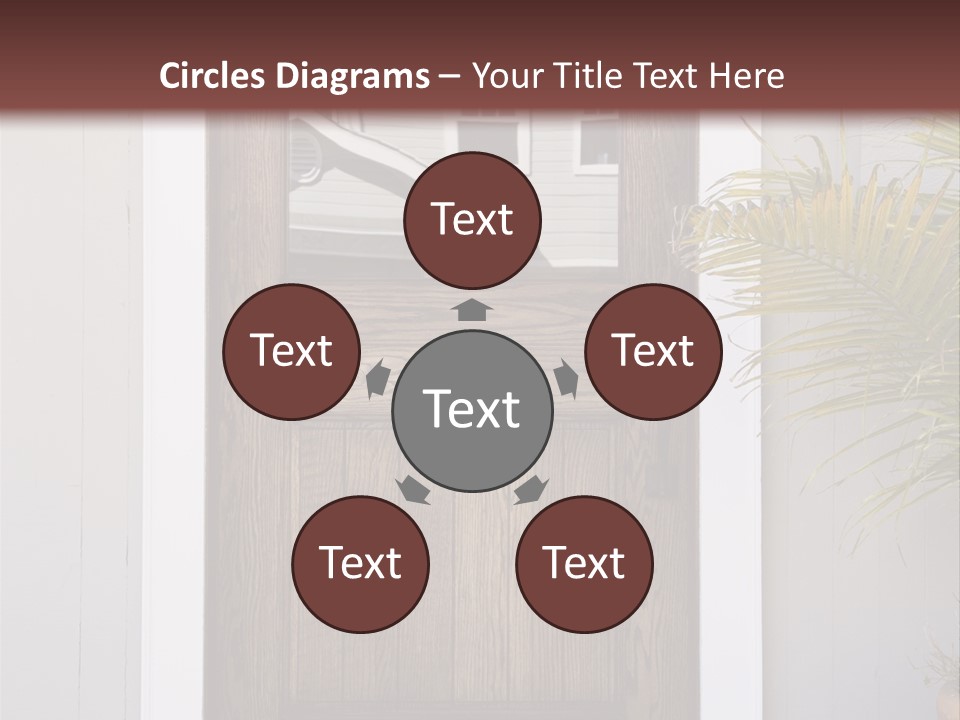 Reflection Vertical Front PowerPoint Template