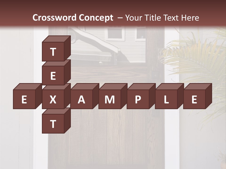 Reflection Vertical Front PowerPoint Template