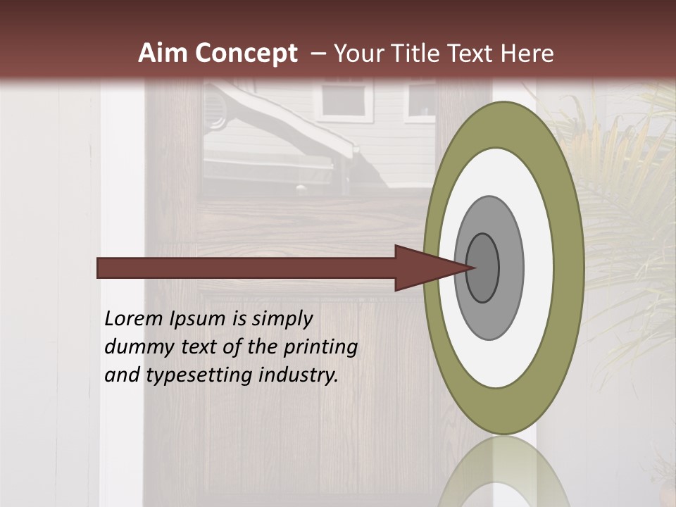 Reflection Vertical Front PowerPoint Template