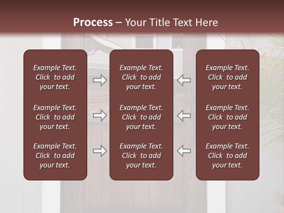 Reflection Vertical Front PowerPoint Template
