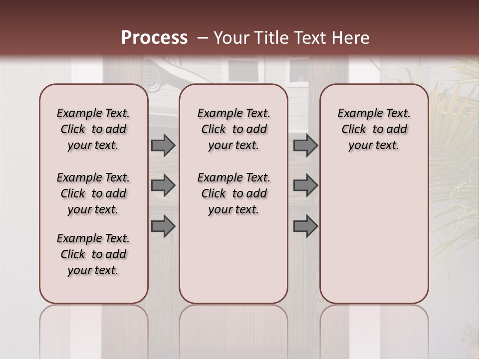 Reflection Vertical Front PowerPoint Template