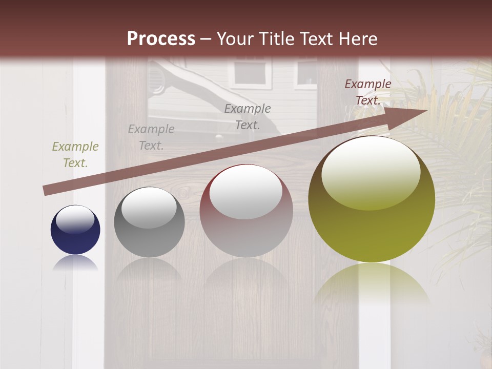 Reflection Vertical Front PowerPoint Template