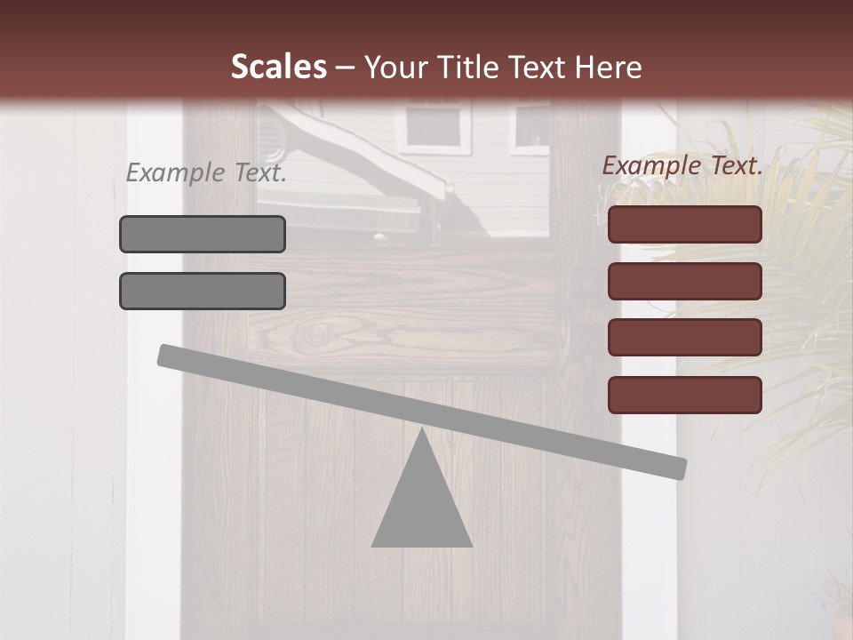 Reflection Vertical Front PowerPoint Template