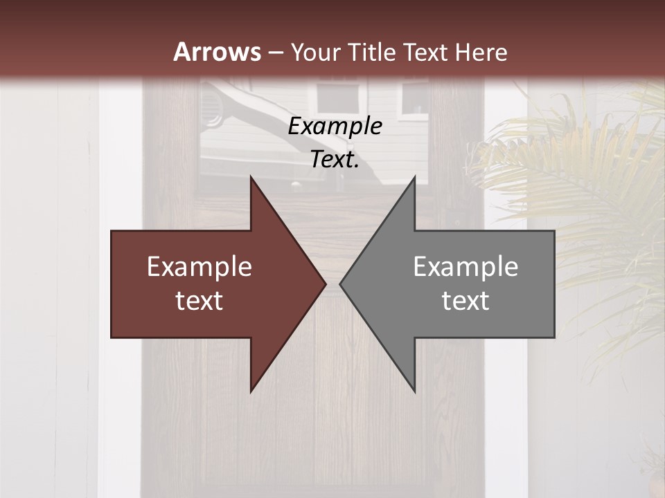 Reflection Vertical Front PowerPoint Template