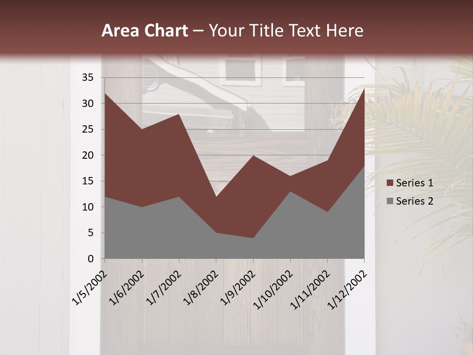 Reflection Vertical Front PowerPoint Template