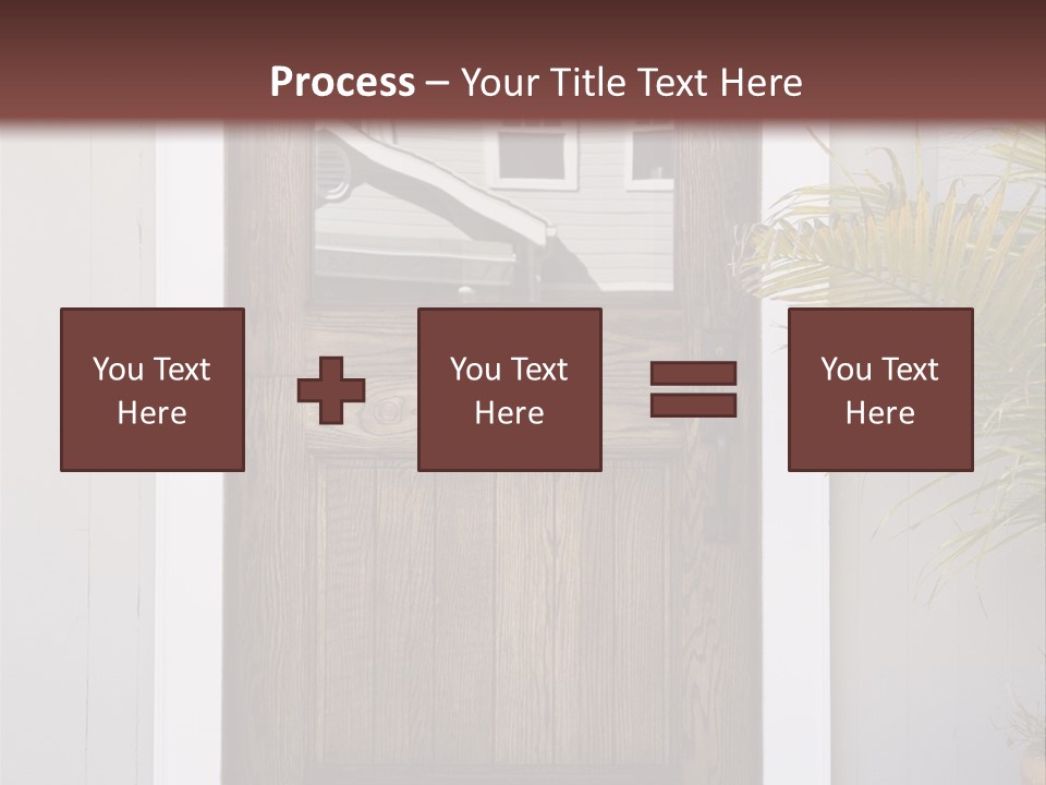 Reflection Vertical Front PowerPoint Template