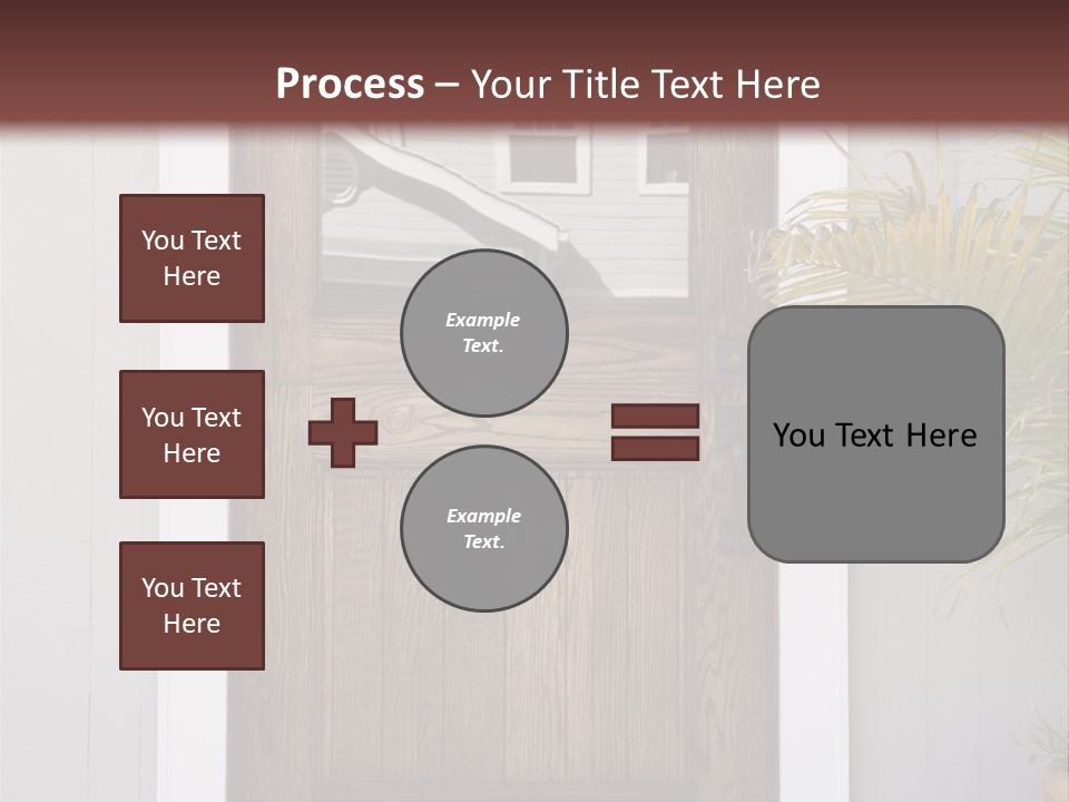 Reflection Vertical Front PowerPoint Template