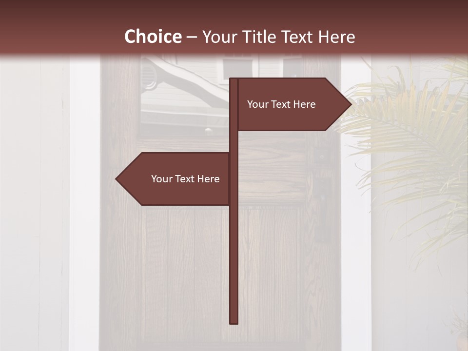 Reflection Vertical Front PowerPoint Template