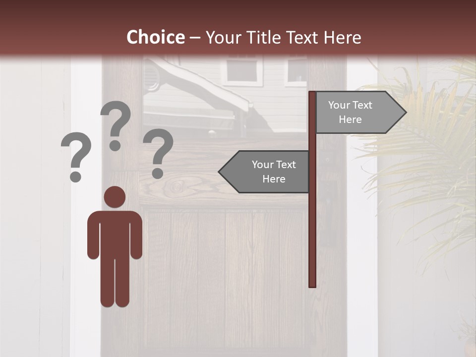 Reflection Vertical Front PowerPoint Template