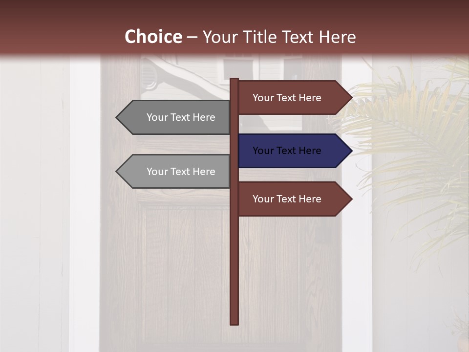 Reflection Vertical Front PowerPoint Template