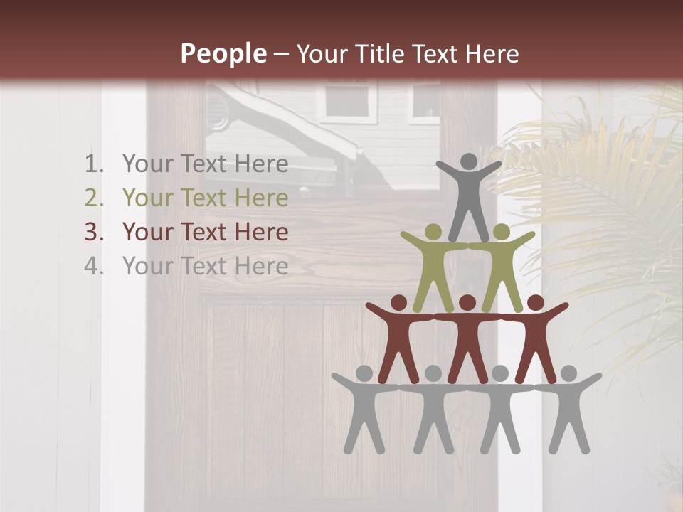Reflection Vertical Front PowerPoint Template