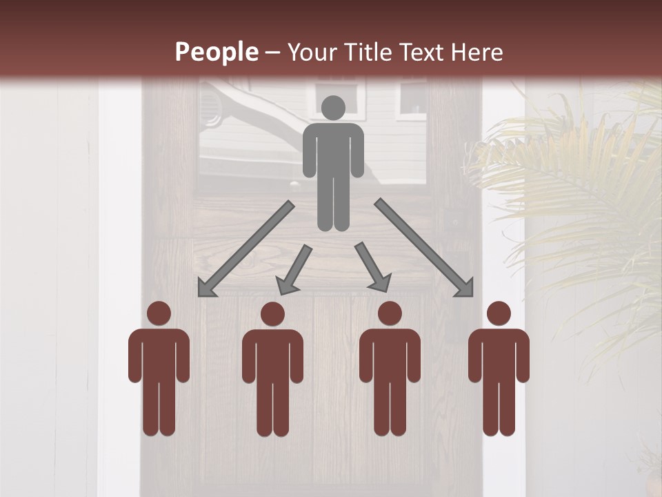 Reflection Vertical Front PowerPoint Template