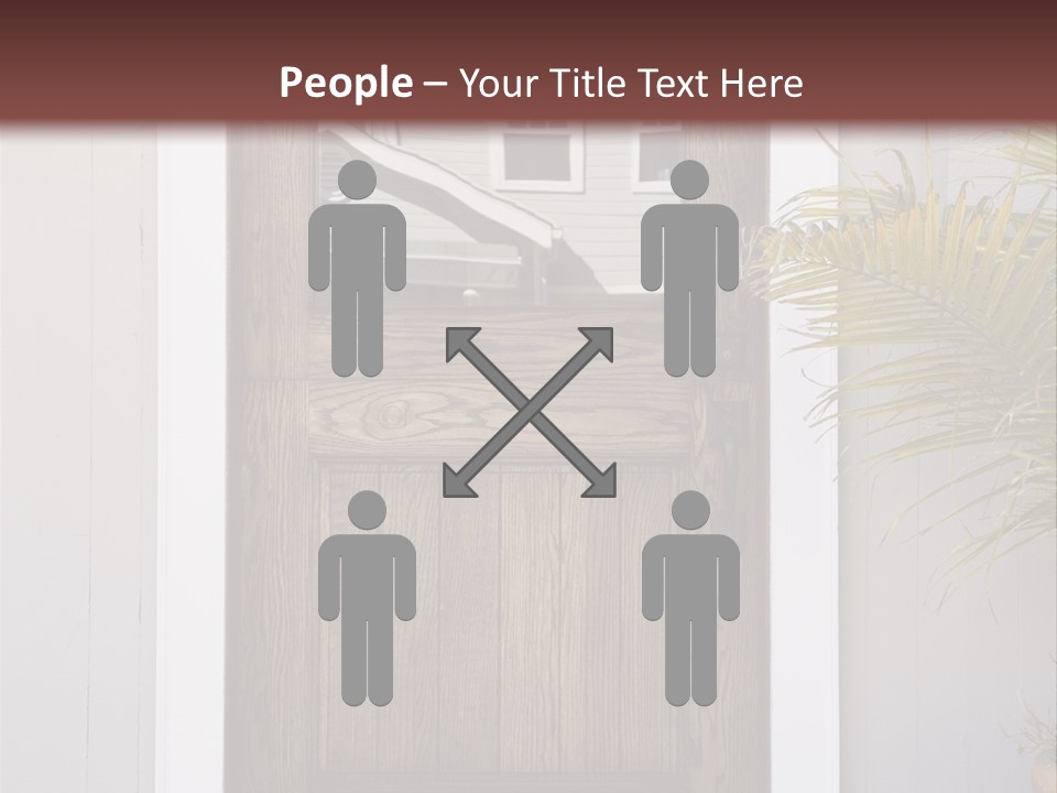 Reflection Vertical Front PowerPoint Template