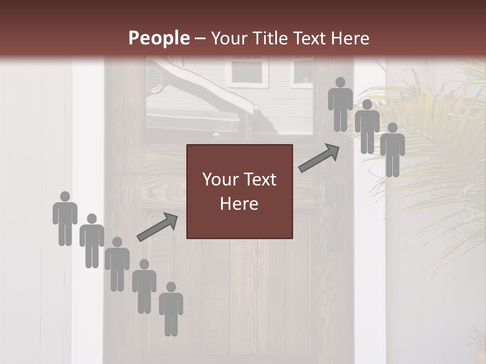 Reflection Vertical Front PowerPoint Template