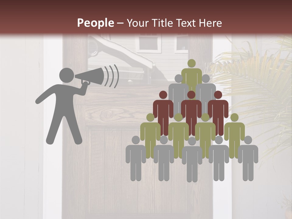 Reflection Vertical Front PowerPoint Template