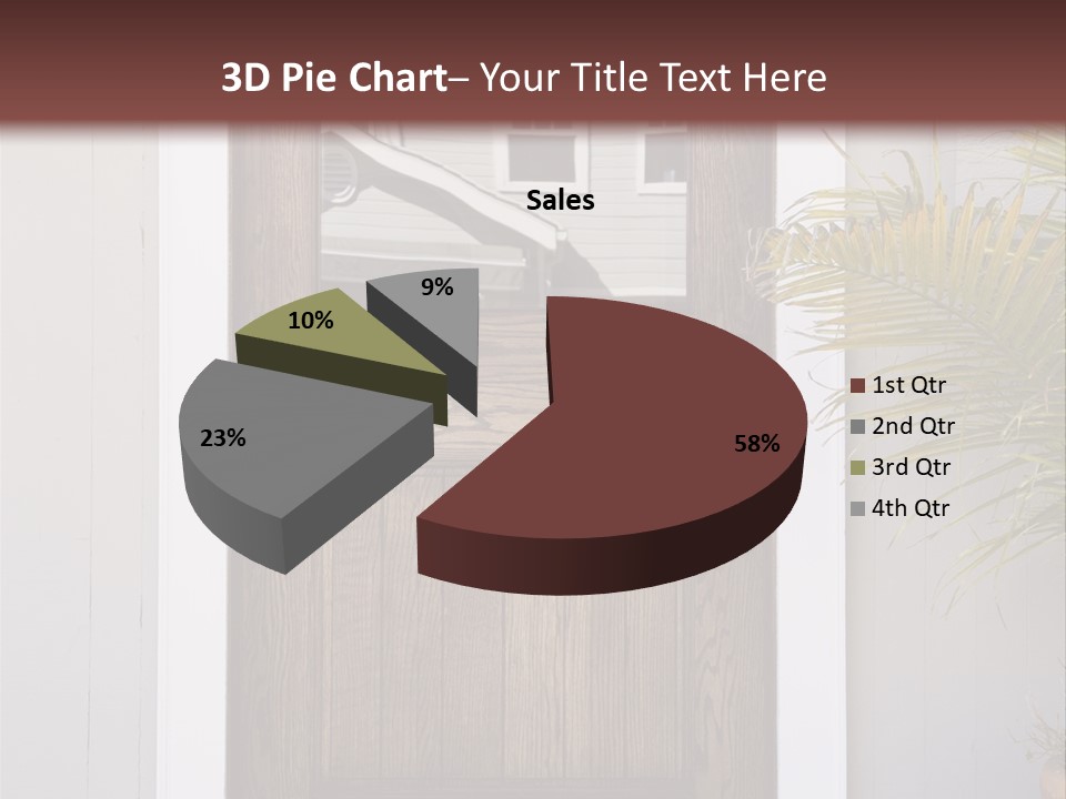 Reflection Vertical Front PowerPoint Template