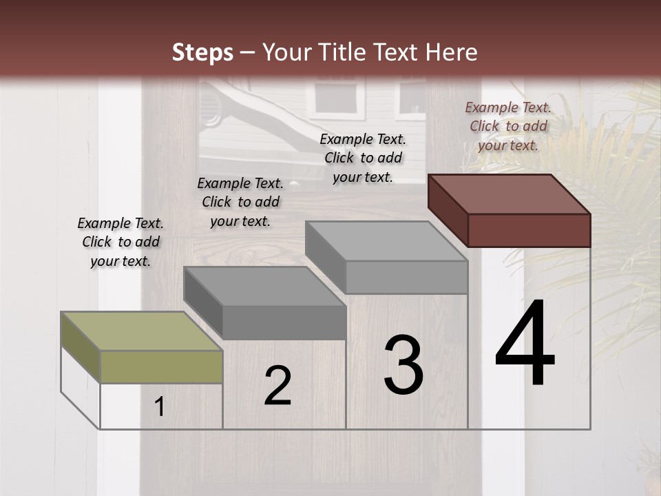 Reflection Vertical Front PowerPoint Template