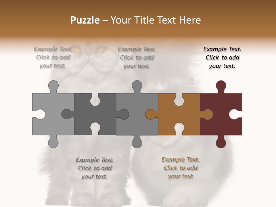 Cut Out Horizontal Fur PowerPoint Template