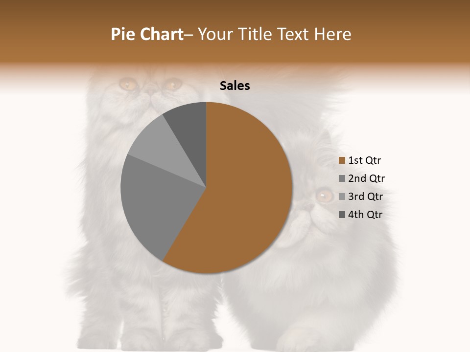 Cut Out Horizontal Fur PowerPoint Template