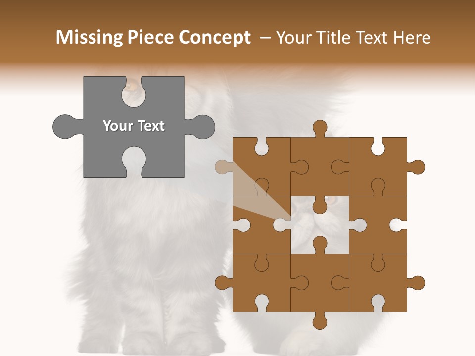 Cut Out Horizontal Fur PowerPoint Template