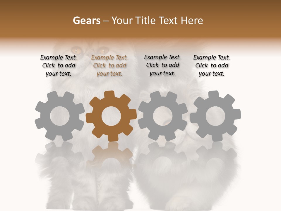 Cut Out Horizontal Fur PowerPoint Template