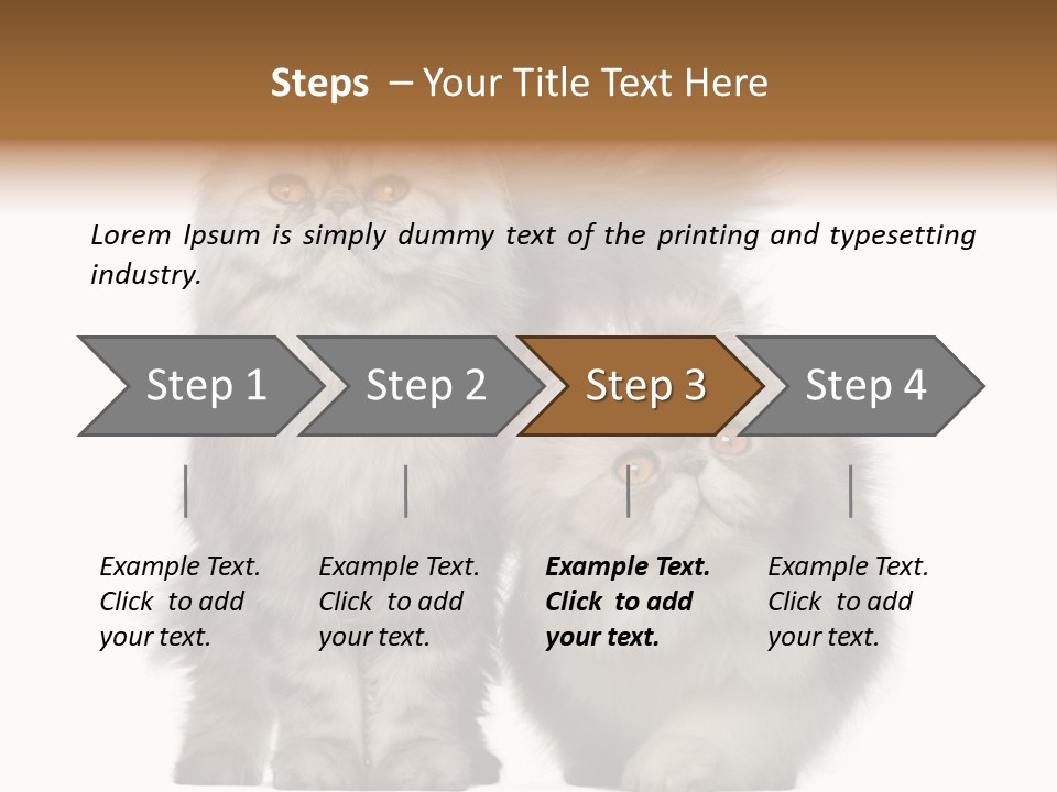 Cut Out Horizontal Fur PowerPoint Template
