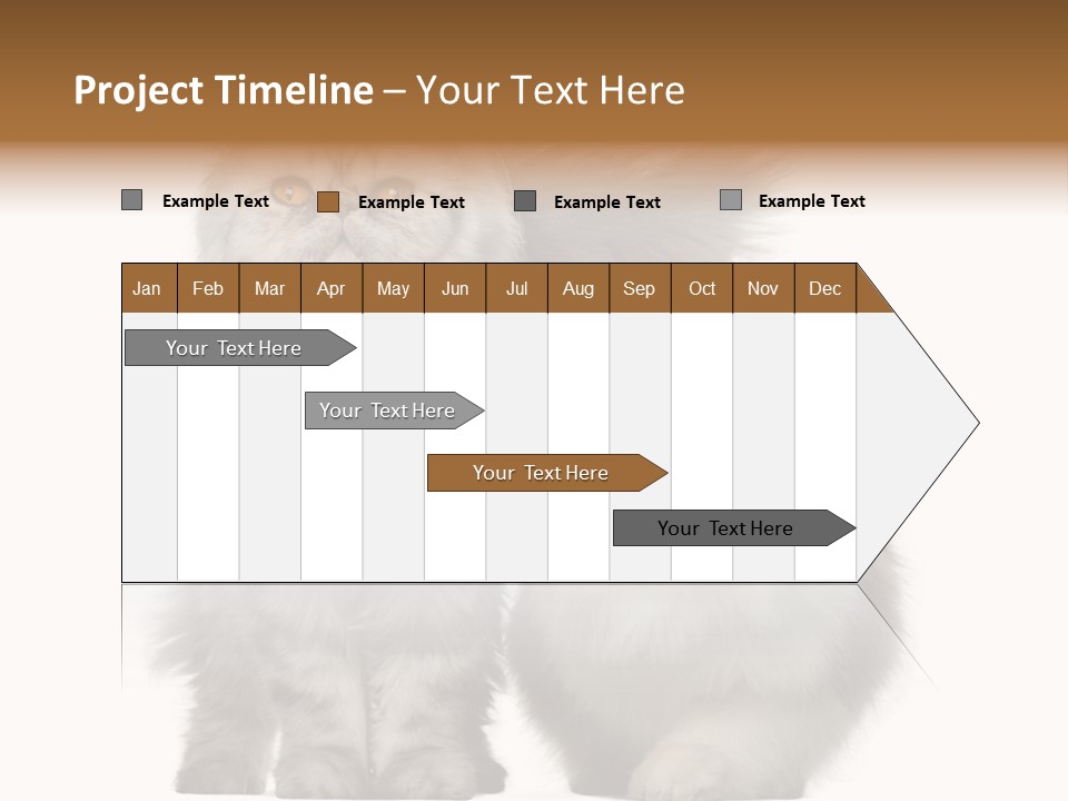 Cut Out Horizontal Fur PowerPoint Template