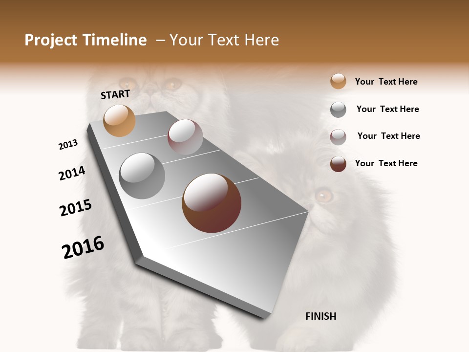 Cut Out Horizontal Fur PowerPoint Template