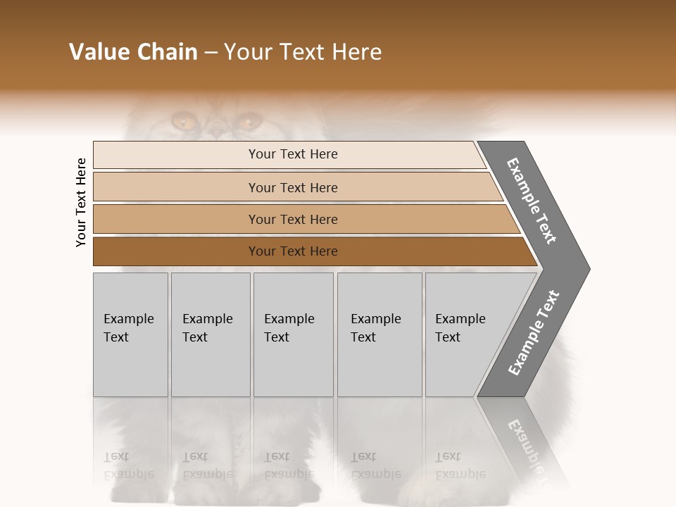 Cut Out Horizontal Fur PowerPoint Template