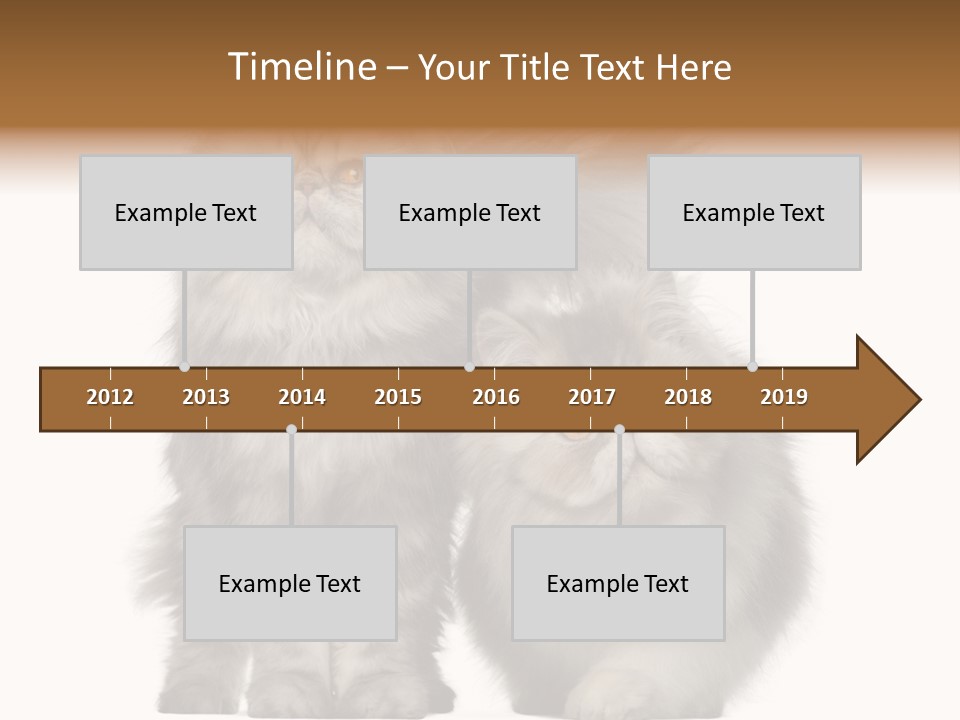 Cut Out Horizontal Fur PowerPoint Template