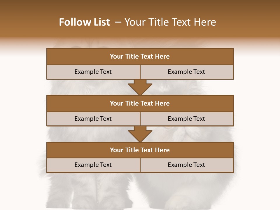 Cut Out Horizontal Fur PowerPoint Template