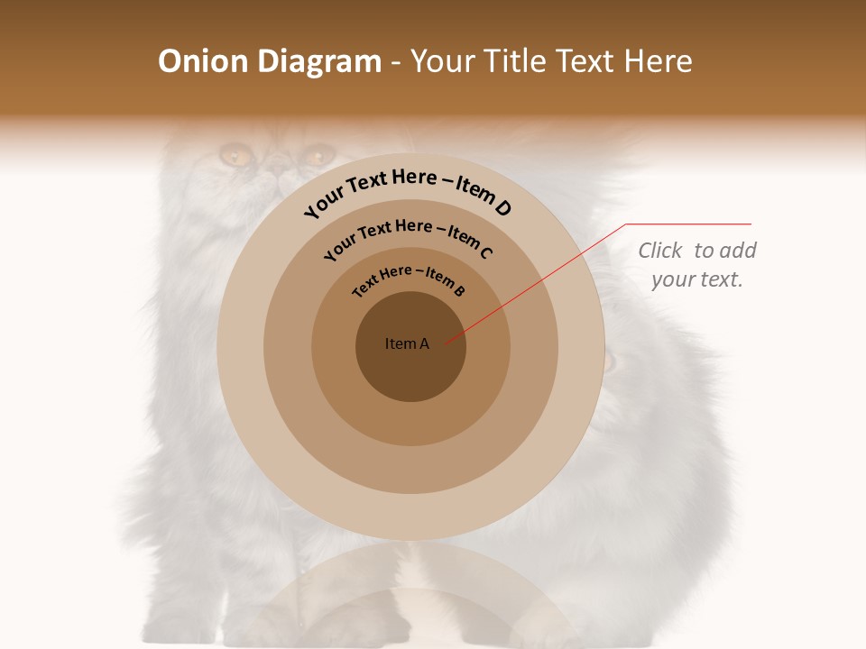 Cut Out Horizontal Fur PowerPoint Template