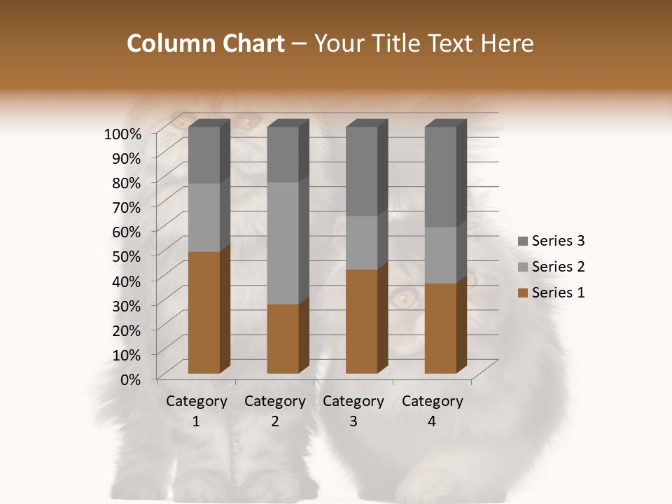 Cut Out Horizontal Fur PowerPoint Template