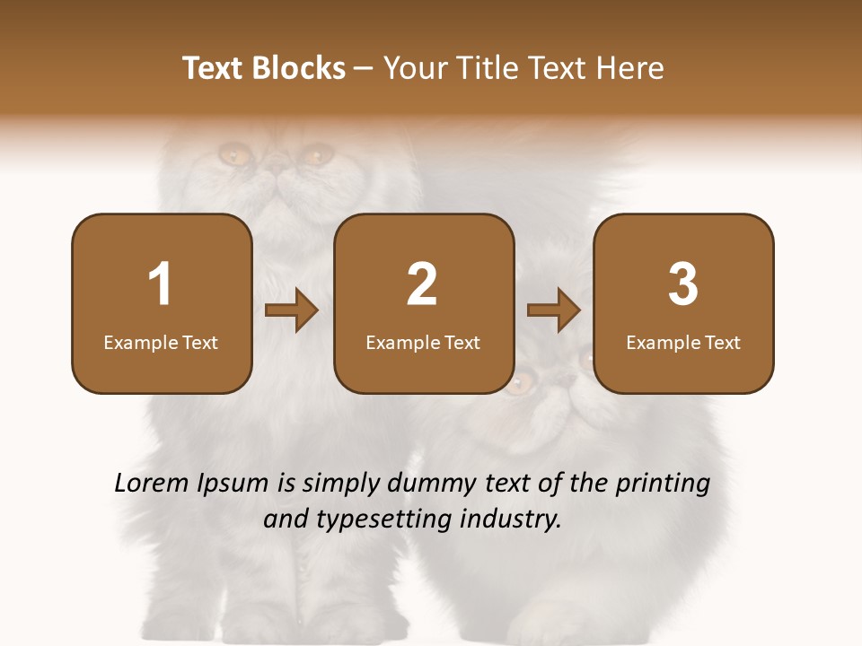 Cut Out Horizontal Fur PowerPoint Template