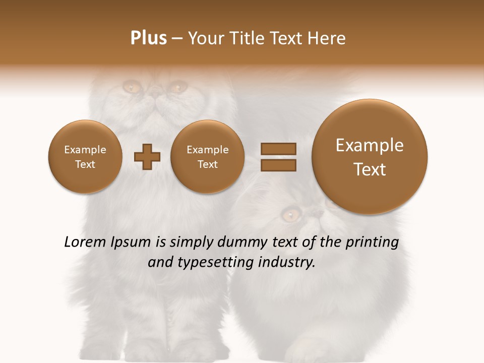 Cut Out Horizontal Fur PowerPoint Template