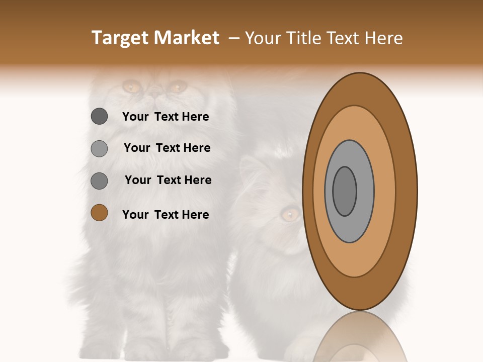 Cut Out Horizontal Fur PowerPoint Template