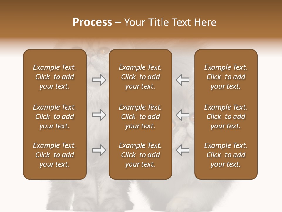 Cut Out Horizontal Fur PowerPoint Template