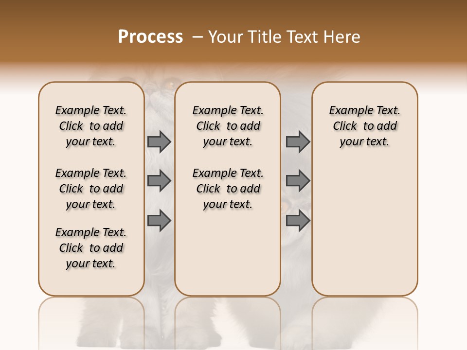 Cut Out Horizontal Fur PowerPoint Template