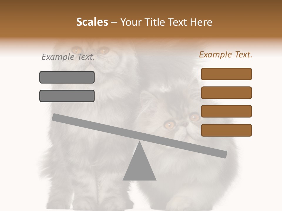 Cut Out Horizontal Fur PowerPoint Template