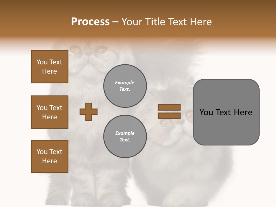 Cut Out Horizontal Fur PowerPoint Template