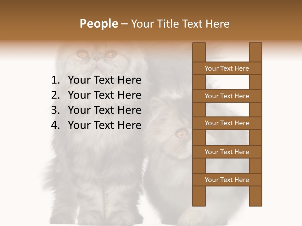 Cut Out Horizontal Fur PowerPoint Template