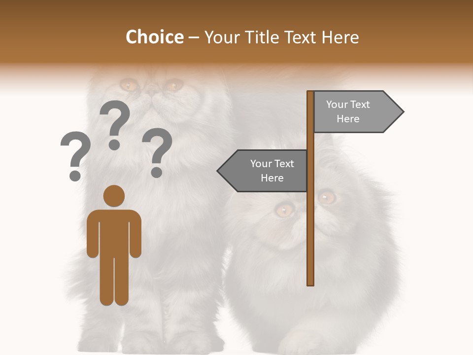 Cut Out Horizontal Fur PowerPoint Template