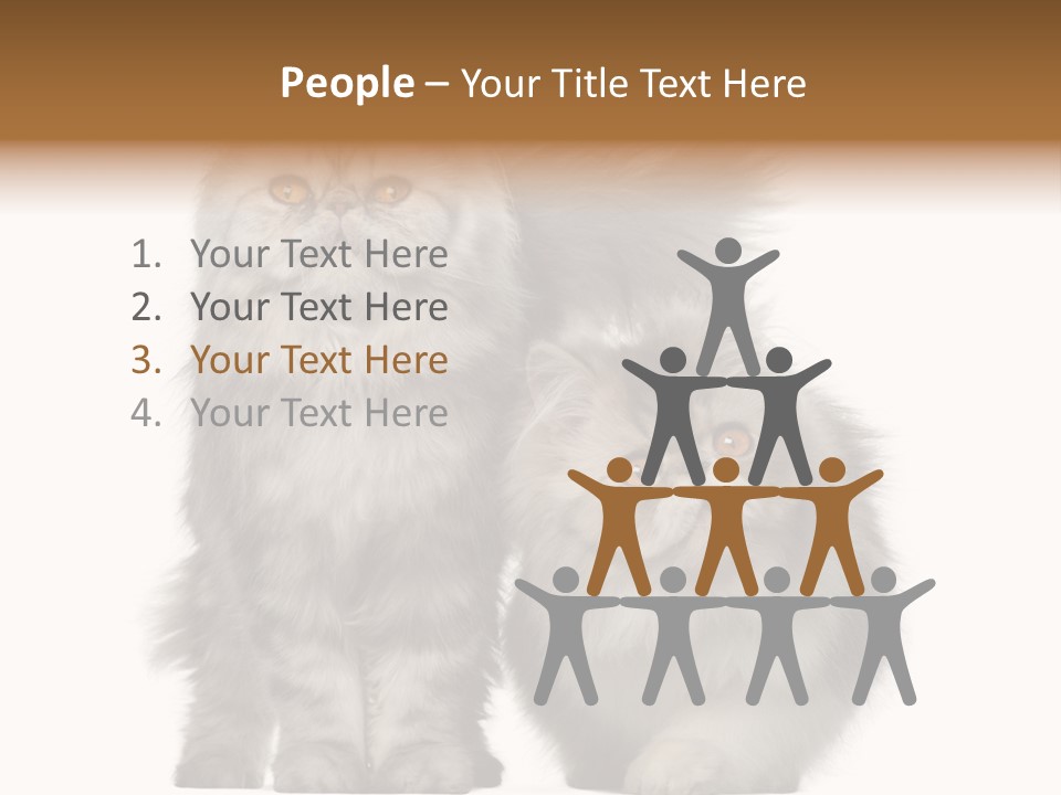Cut Out Horizontal Fur PowerPoint Template