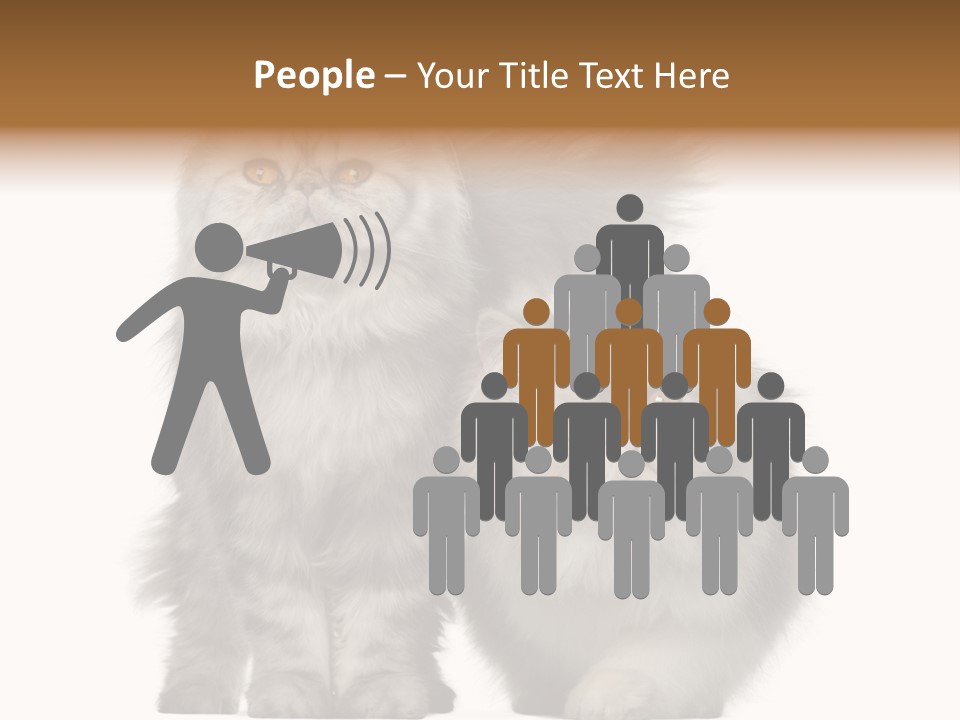 Cut Out Horizontal Fur PowerPoint Template