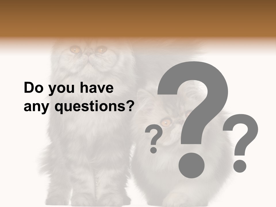 Cut Out Horizontal Fur PowerPoint Template