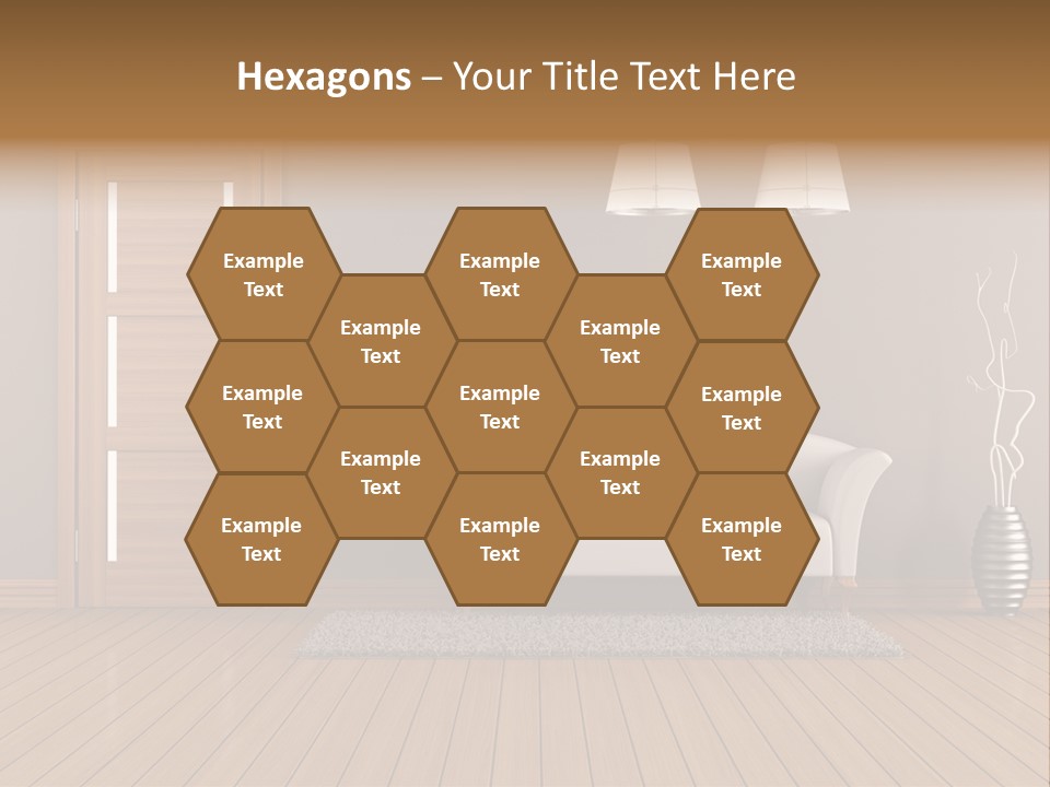 Doorknob Wooden Front PowerPoint Template