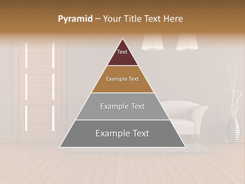 Doorknob Wooden Front PowerPoint Template
