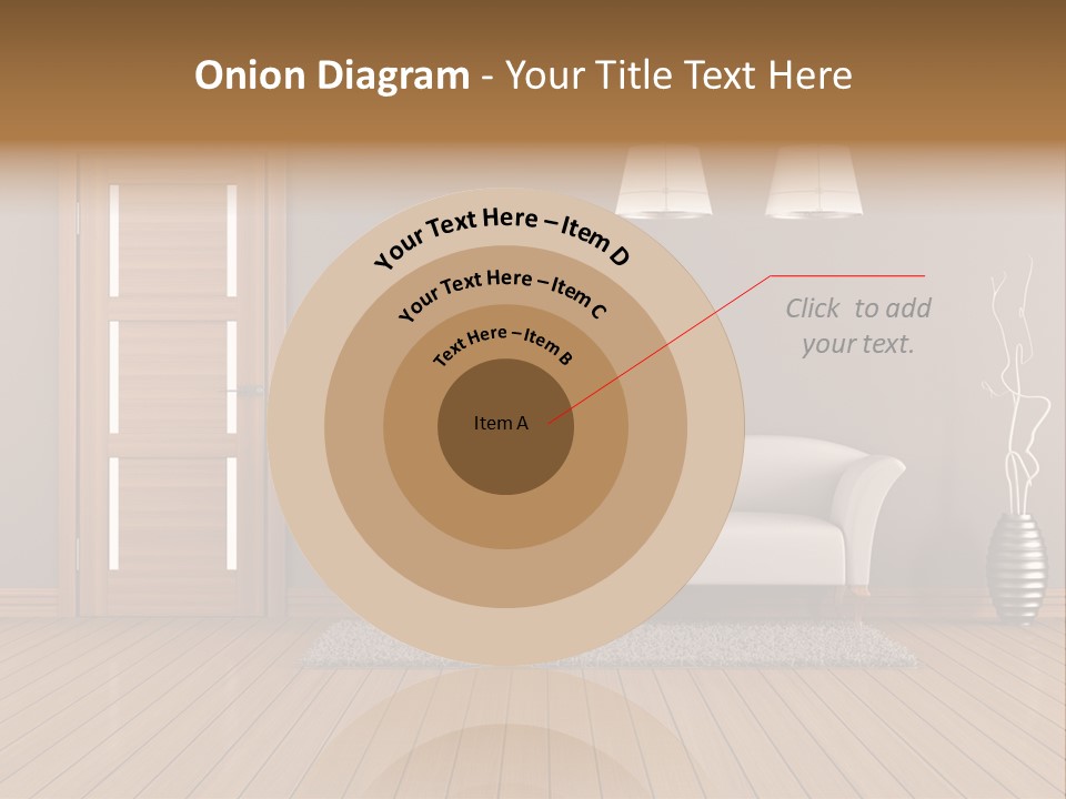 Doorknob Wooden Front PowerPoint Template